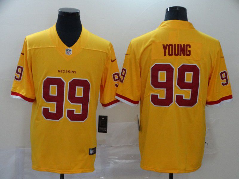 Men Washington Redskins #99 Young Yellow Nike Vapor Untouchable Stitched Limited NFL Jerseys->houston astros->MLB Jersey